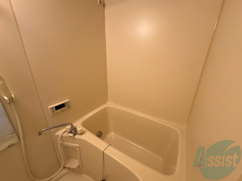 バス・シャワールーム　浴室は狭すぎず、シャワーも浴びやすそうです。