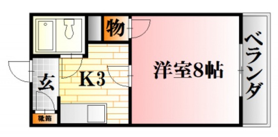 ボヌール中尾の間取り写真