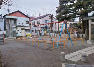 公園　富士浅間神社境内児童遊園（公園）まで464m
