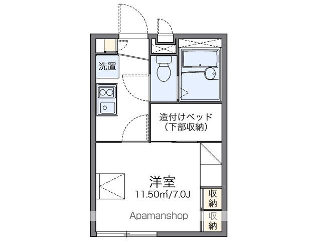 レオパレスコンフォート上東雲の間取り写真