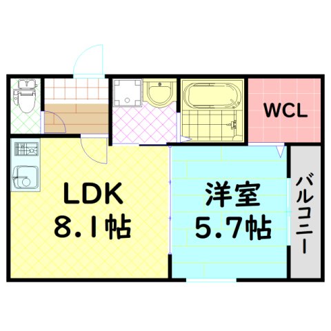 フジパレス新金岡III番館の間取り写真
