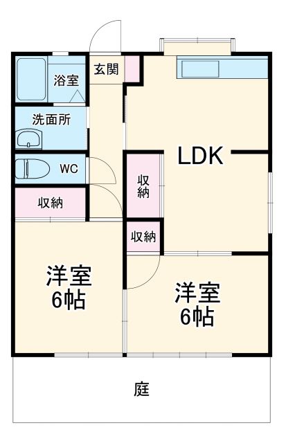 ハイツ新山Iの間取り写真