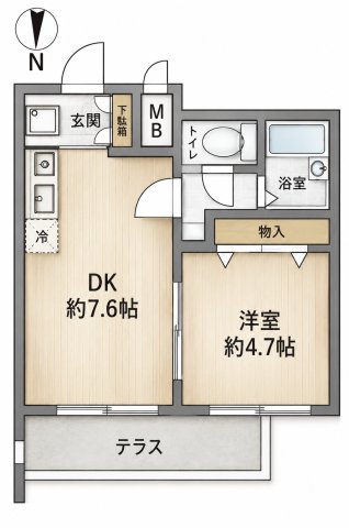 OLIO上北沢の間取り写真