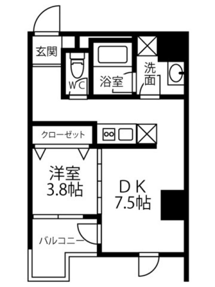 Residence Iconn KAWARAMACHIの間取り写真