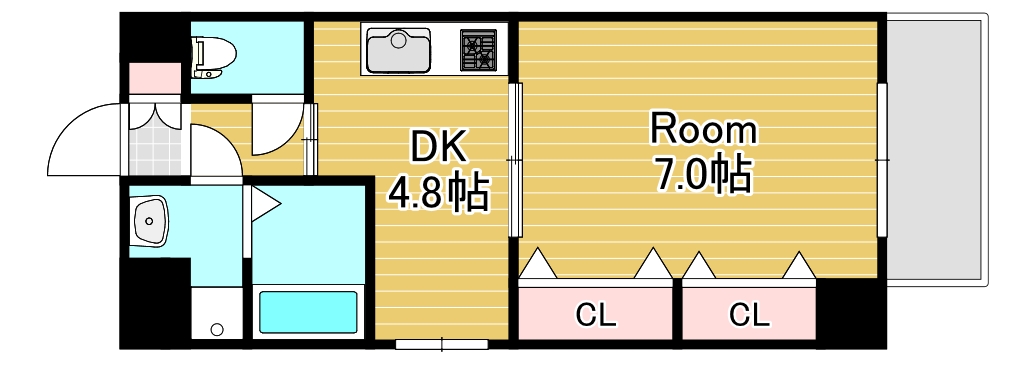 アスヴェル梅田WESTの間取り写真