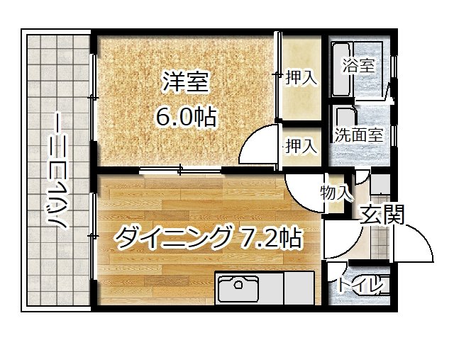 コーポスタートIIの間取り写真