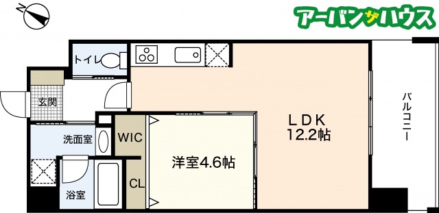 JRBハイツ岡山の間取り写真