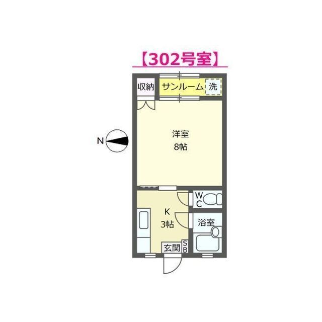 ＩＲいしかわ鉄道 金沢駅 バス乗車時間：18分 最寄りバス停で下車 徒歩3分 3階建 築42年の間取り写真
