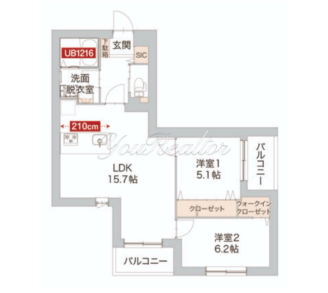 東急目黒線 武蔵小山駅 徒歩5分 5階建 築4年の間取り写真