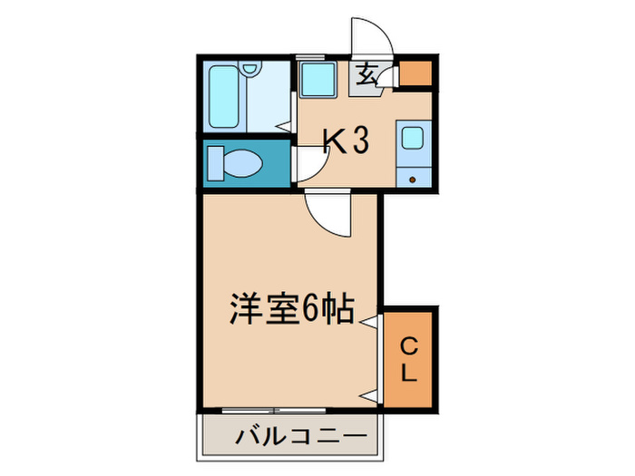 ベルメゾンカワテの間取り写真