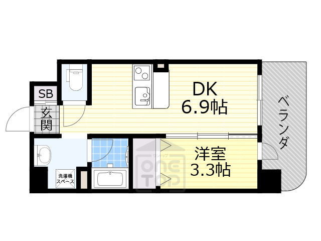 阪急宝塚線 服部天神駅 徒歩11分 10階建 築7年の間取り写真