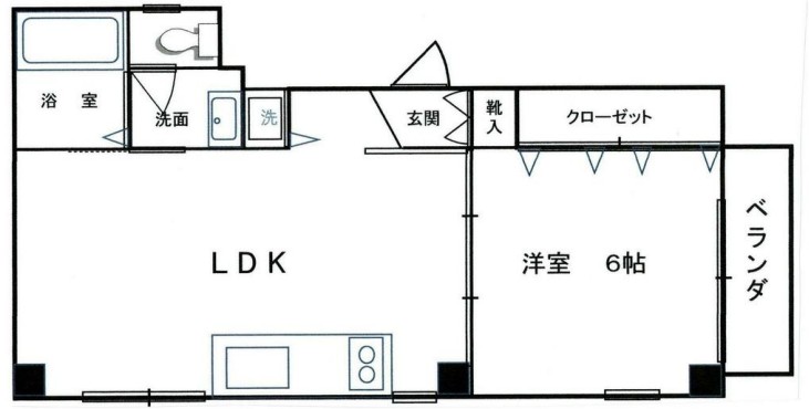 西武新宿線 野方駅 徒歩2分 3階建 築35年の間取り写真