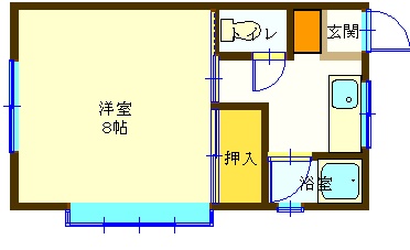 来夢ハイツの間取り