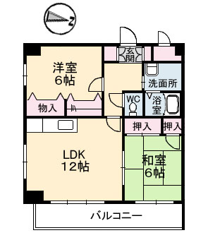 五豊マンションの間取り