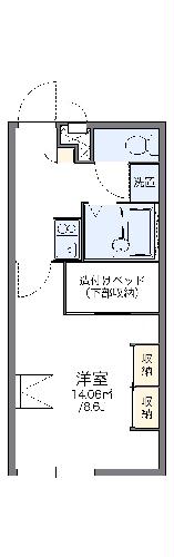 レオパレスＭｏｏｎＰａｌａｃｅ９８の間取り