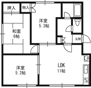 第２コーポ栄の間取り