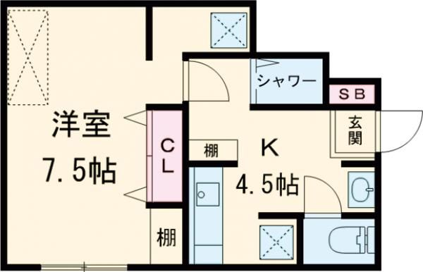 ハイム第６平和台の間取り