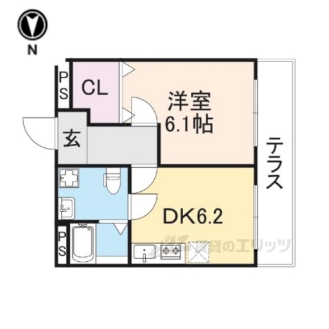 大和郡山市柳のマンションの間取り