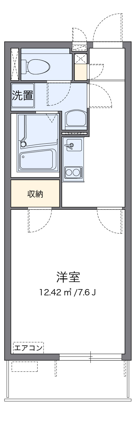 山栄ハイツの間取り