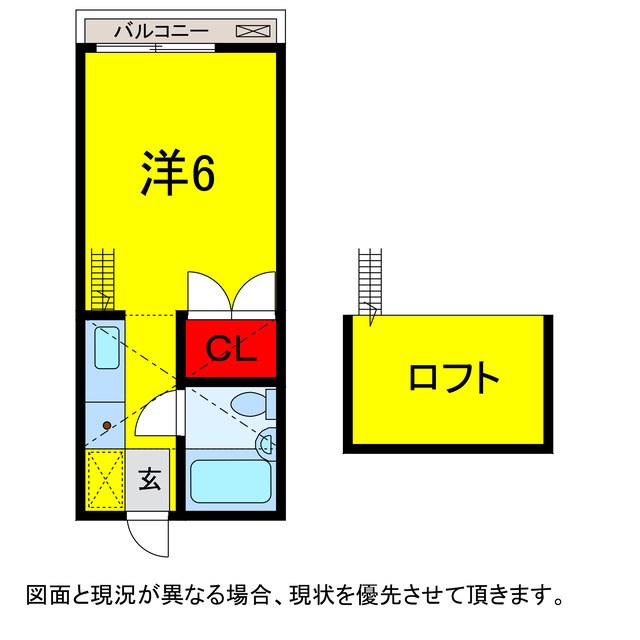 四街道市下志津新田のアパートの間取り