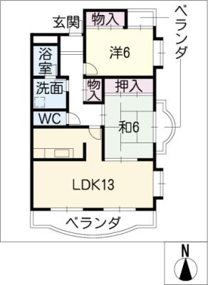 ドリームハイツルナの間取り