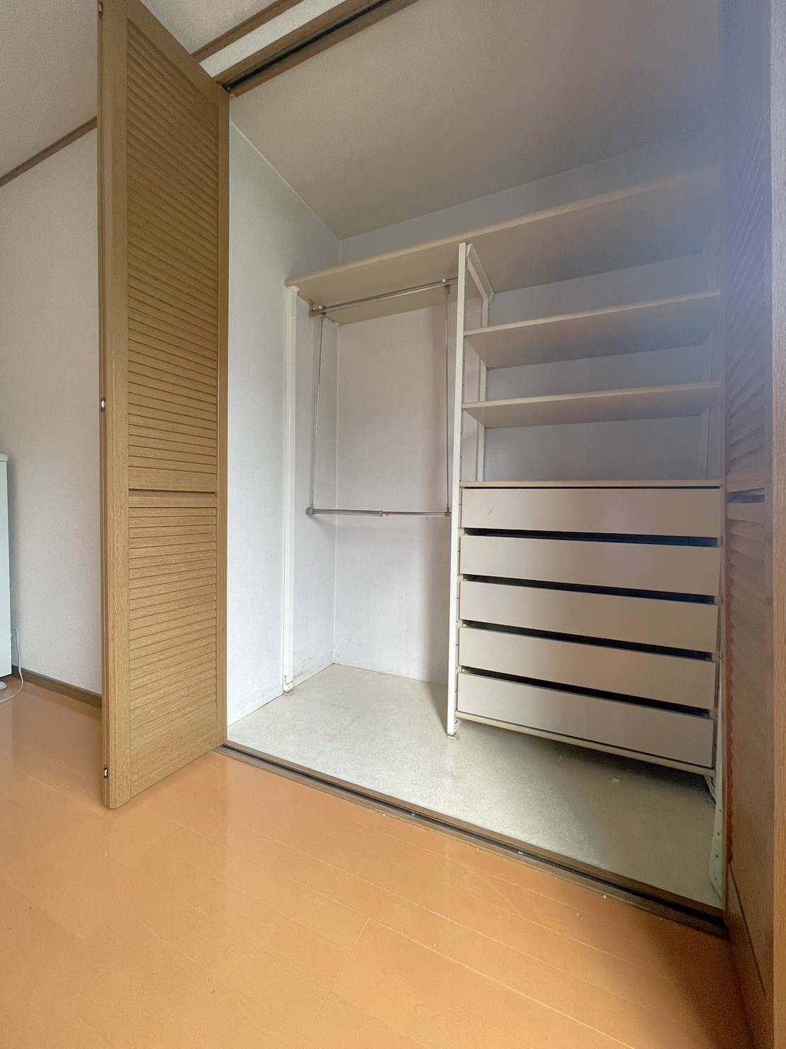 収納　収納たっぷりできるクローゼット