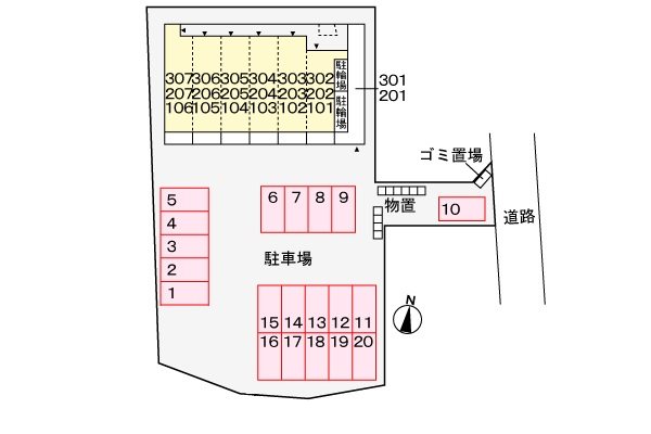 【Ｙ’ｓアビタシオン青柳の駐車場】