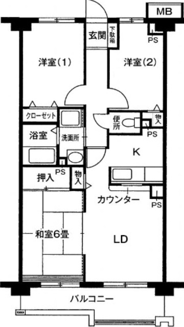 グリーンヒル ソウブの間取り