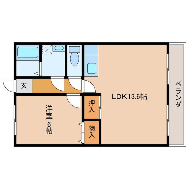 都城市都原町のマンションの間取り