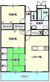 フォレスト際波503号の間取り