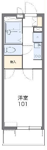 レオパレスファーストコートユウの間取り