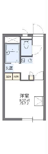 レオパレスガーデンヒルズの間取り