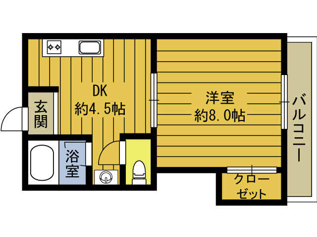 レアハイツの間取り