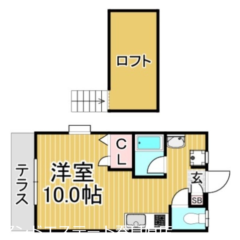 【大野城市上大利のアパートの間取り】