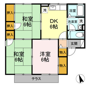 リバーサイド7　Aの間取り