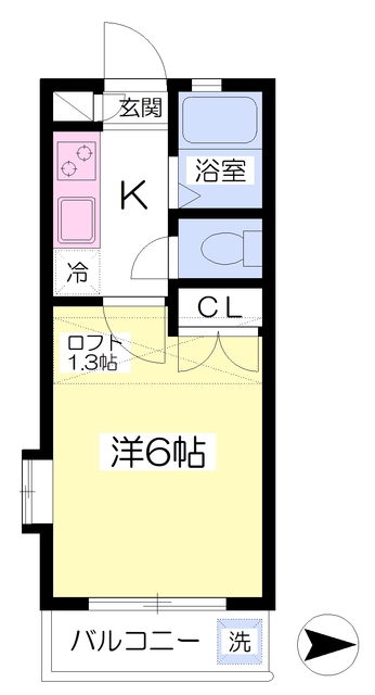 セナール香椎Iの間取り