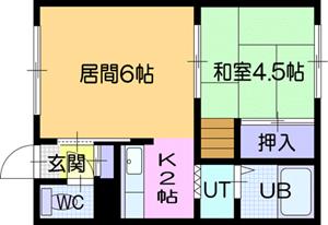 コーポ高砂南Ａの間取り