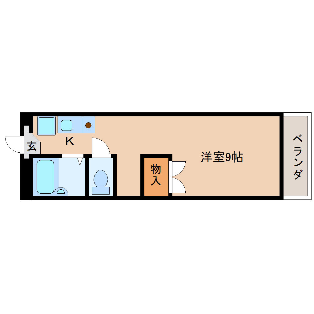 静岡市駿河区豊田のマンションの間取り