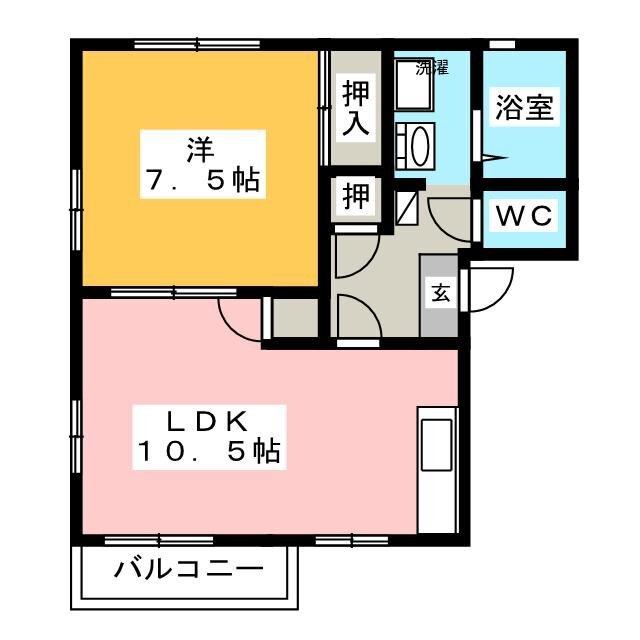 サニーコートＡの間取り