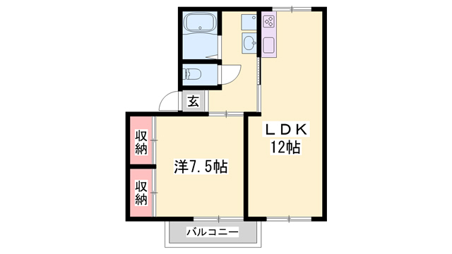 クレール山手の間取り