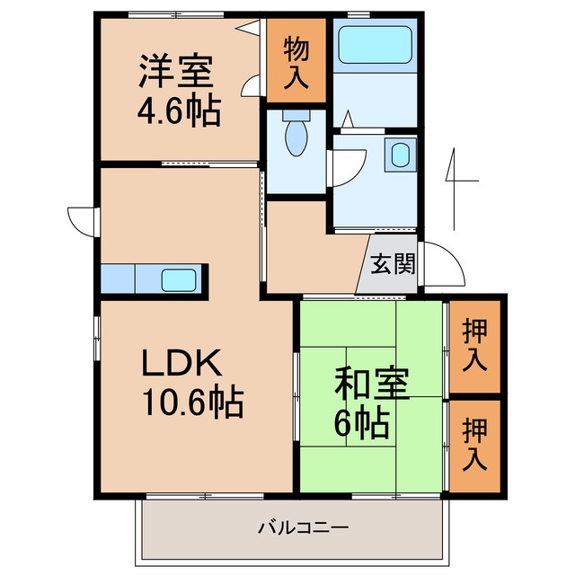 シャーメゾン青木の間取り