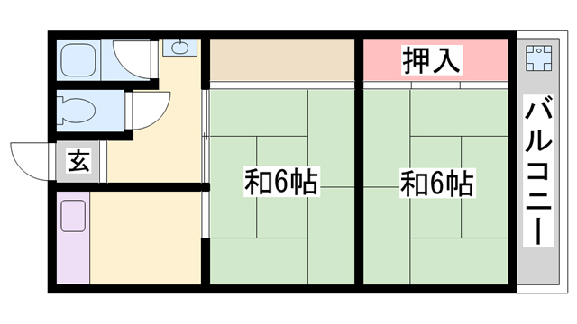 クレメアA棟の間取り