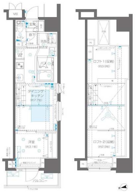 ZOOM新宿御苑前の間取り