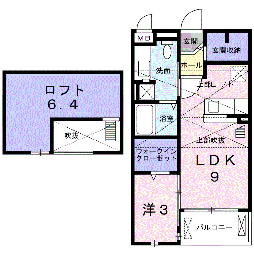 サンハウスの間取り