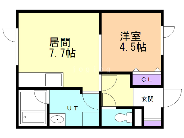 足寄郡足寄町南四条のアパートの間取り