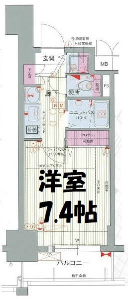 プレサンス名古屋駅前グランヴィルの間取り