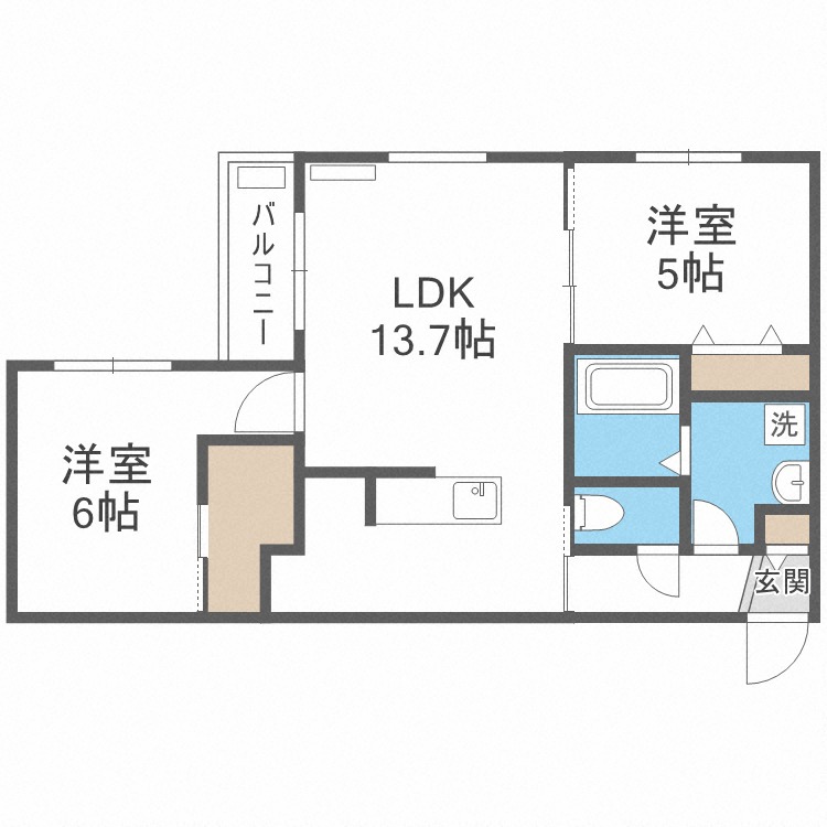 Ｆｏｏｔｏｎ札幌の間取り