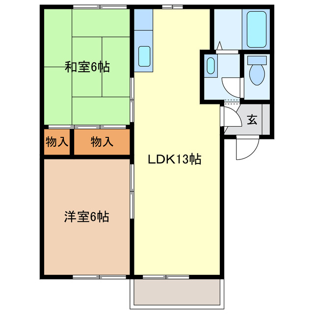 ハイムK1・K2の間取り