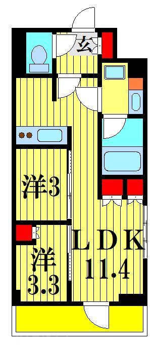 パークアクシス市川の間取り