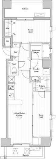 【練馬区東大泉のマンションの間取り】